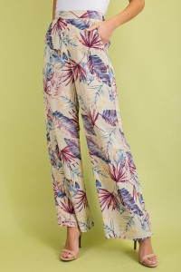 Tropical Print Pants