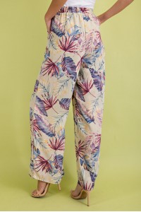 Tropical Print Pants