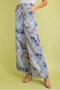 Tropical Print Pants