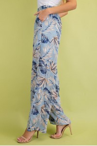 Tropical Print Pants